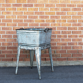 The Perfect Table - ice bin galvanized drink server